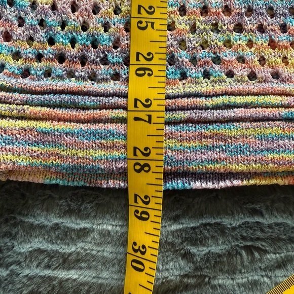 Vibrant Multi Color Crocheted Midi Skirt from Anniewear - Picture 6 of 6